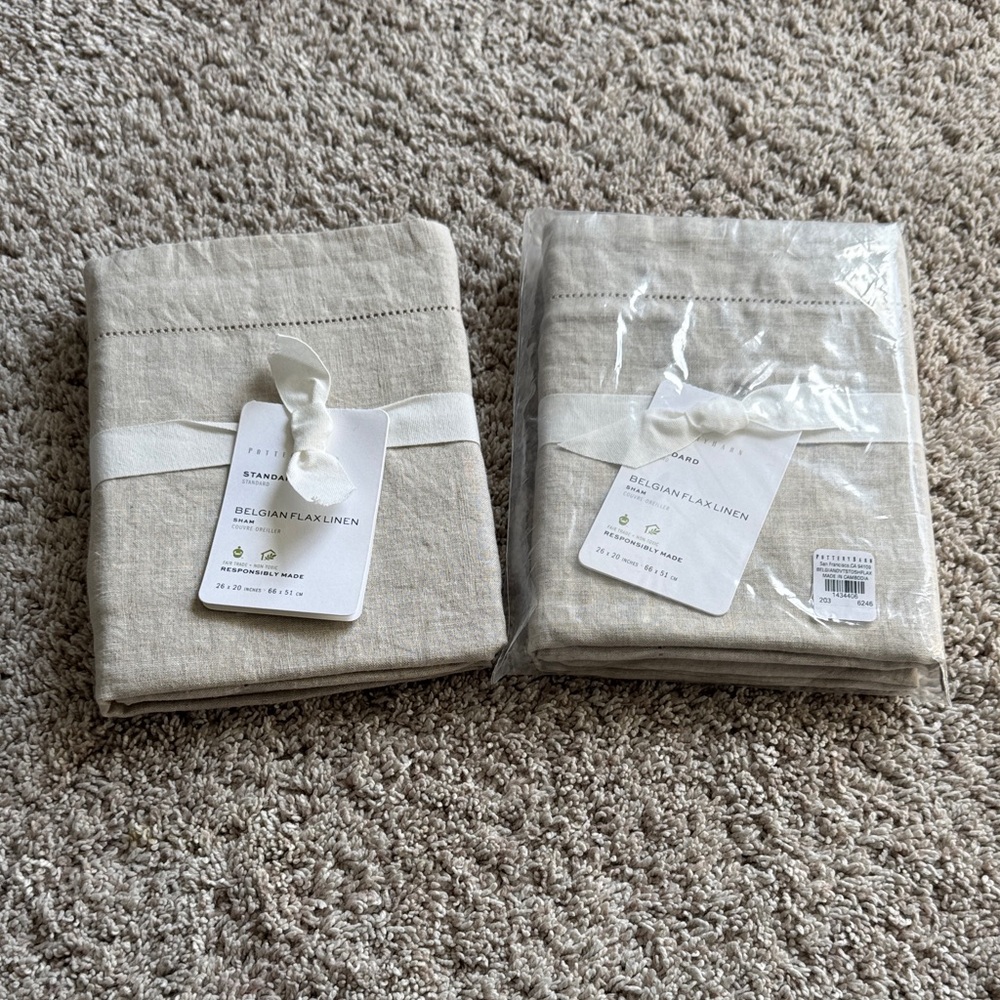 Belgian Flax Linen Standard Shams (2 shams)